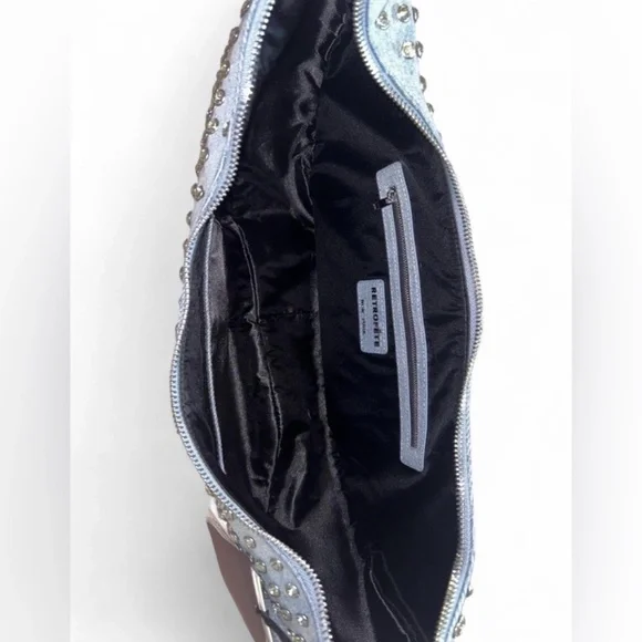 Retrofete Elodie large embellished denim shoulder bag - Picture 2 of 3